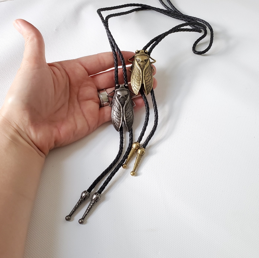 Bug Western Bolo Tie Hat Necklace Accessory
